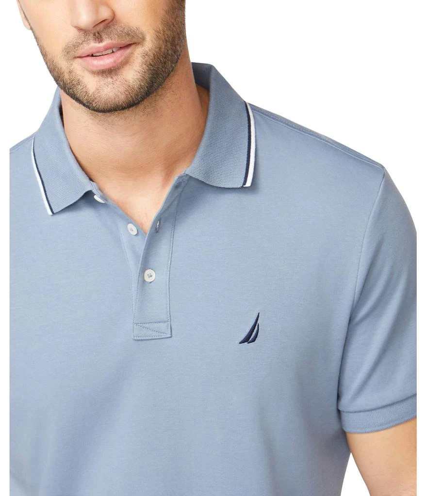 商品Nautica|Men's Slim Fit Short Sleeve Solid Soft Cotton Polo Shirt,价格¥185,第2张图片详细描述