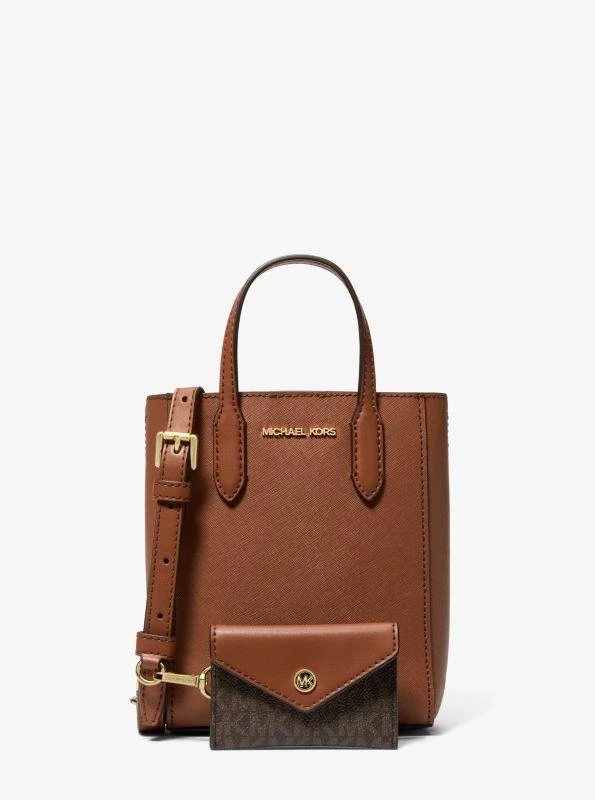 商品Michael Kors|Vincent Extra-Small Saffiano Leather Crossbody Bag With Logo Card Case,价格¥516,第1张图片