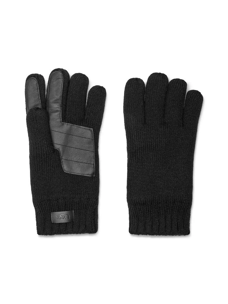 商品UGG|Palm Patch Leather &amp; Knit Gloves,价格¥563,第2张图片详细描述