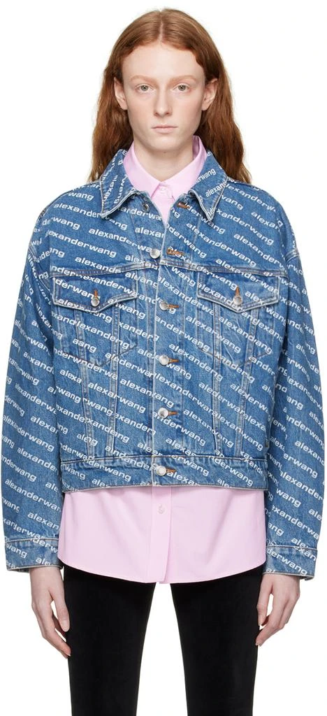 商品Alexander Wang|Blue Game Denim Jacket,价格¥3299,第1张图片