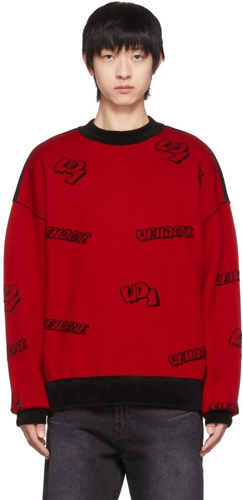 商品We11done|Red & Black Reversible Sweater,价格¥2435,第1张图片