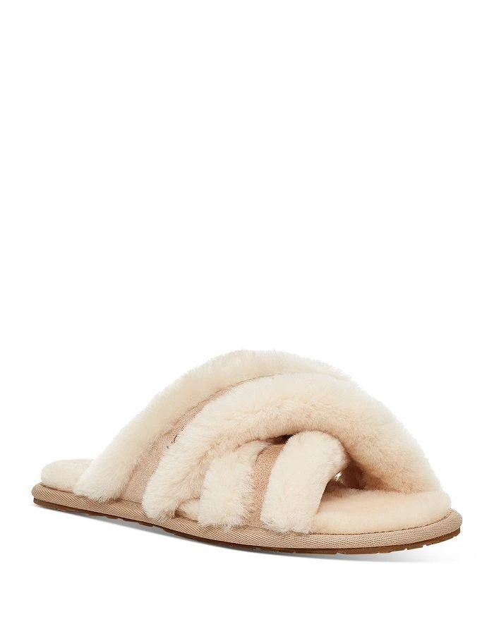 商品UGG|Women's Scuffita Cross Strap Shearling Slippers,价格¥665,第1张图片