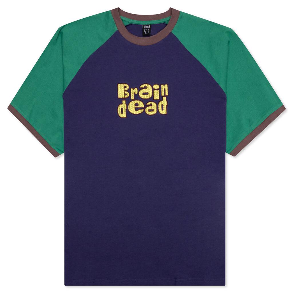 Brain Dead Field Raglan T-Shirt - Navy商品第1张图片规格展示