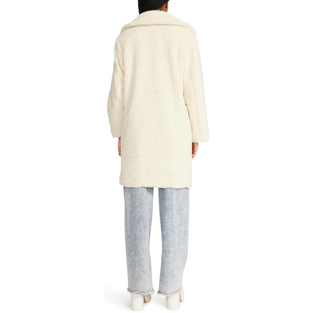 商品Steve Madden|Steve Madden Women's Oversized Faux Fur Mid-Length Teddy Coat,价格¥147,第3张图片详细描述