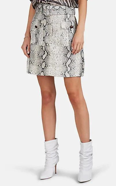 商品Zimmermann|Python-Print Linen Miniskirt,价格¥1215,第1张图片
