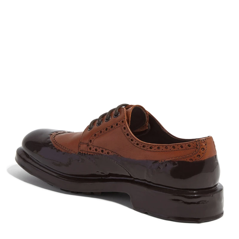 SALVATORE FERRAGAMO 男士黑色牛皮和硅胶系带正装鞋 02-C071-725443 商品