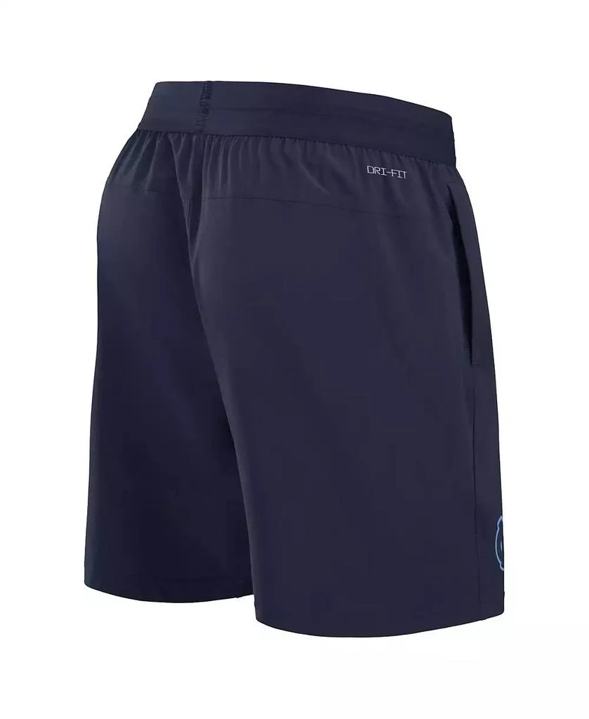 商品Jordan|Men's Navy North Carolina Tar Heels 2024 Sideline Performance Shorts,价格¥395,第3张图片详细描述