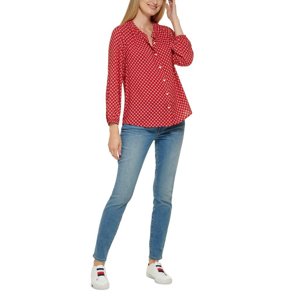 商品Tommy Hilfiger|Women's Long Sleeve Poet Blouse,价格¥499,第1张图片