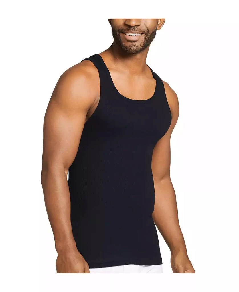 商品Jockey|Men's Cotton A-shirt Tank Top, Pack of 4,价格¥146,第2张图片详细描述