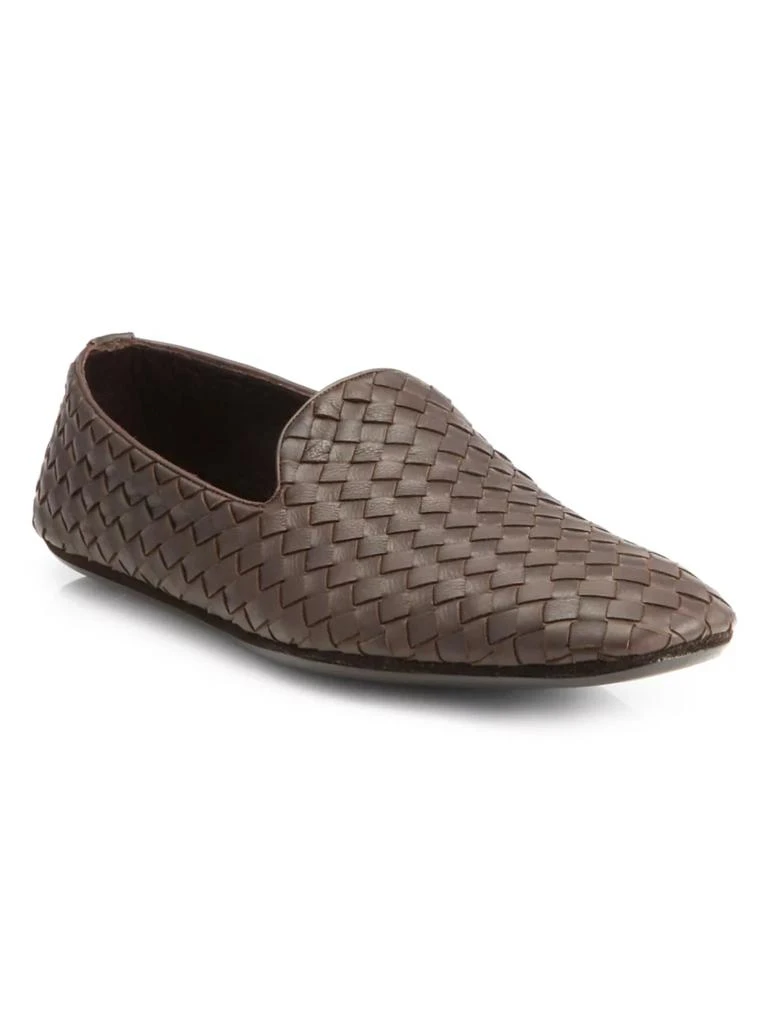 商品Bottega Veneta|Fiandra Intrecciato Foulard Leather Slippers,价格¥3645,第1张图片