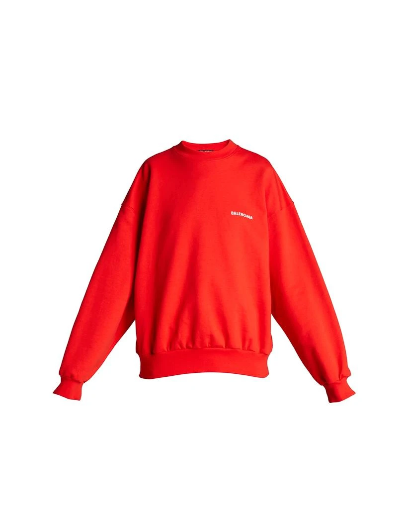 商品Balenciaga|Logo Molleton Bouclette Crewneck Sweatshirt,价格¥7612,第2张图片详细描述