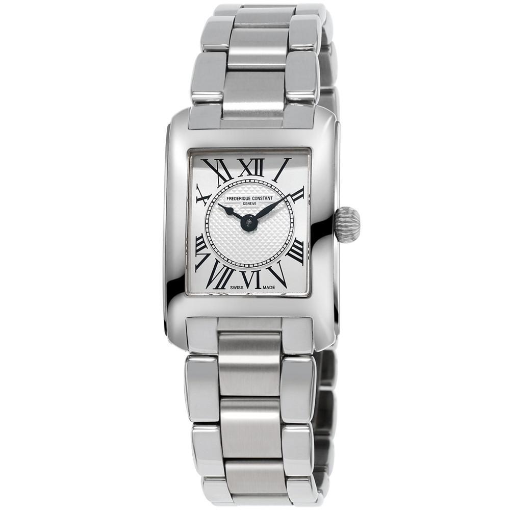 商品Frederique Constant|Women's Swiss Carree Stainless Steel Bracelet Watch 23x21mm,价格¥7295,第1张图片