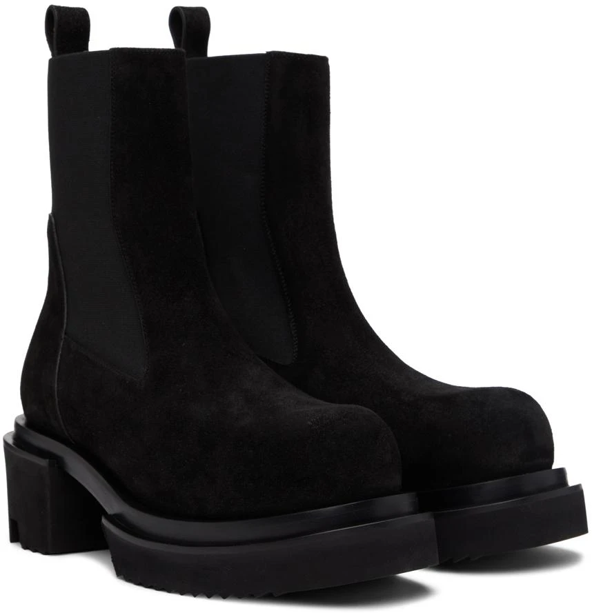 商品Rick Owens|Black Beatle Bogun Chelsea Boots,价格¥5657,第4张图片详细描述