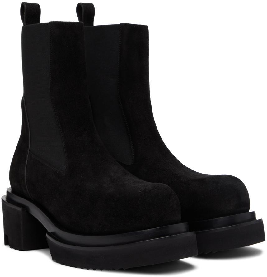 商品Rick Owens|Black Beatle Bogun Chelsea Boots,价格¥7169,第6张图片详细描述