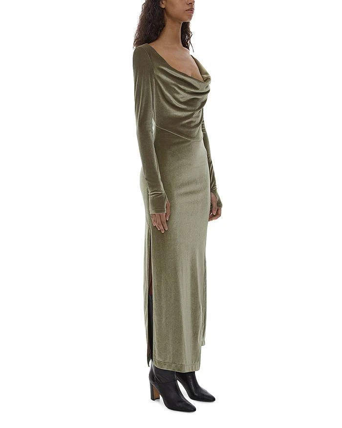 商品Helmut Lang|Draped Velvet Maxi Dress,价格¥3321,第4张图片详细描述