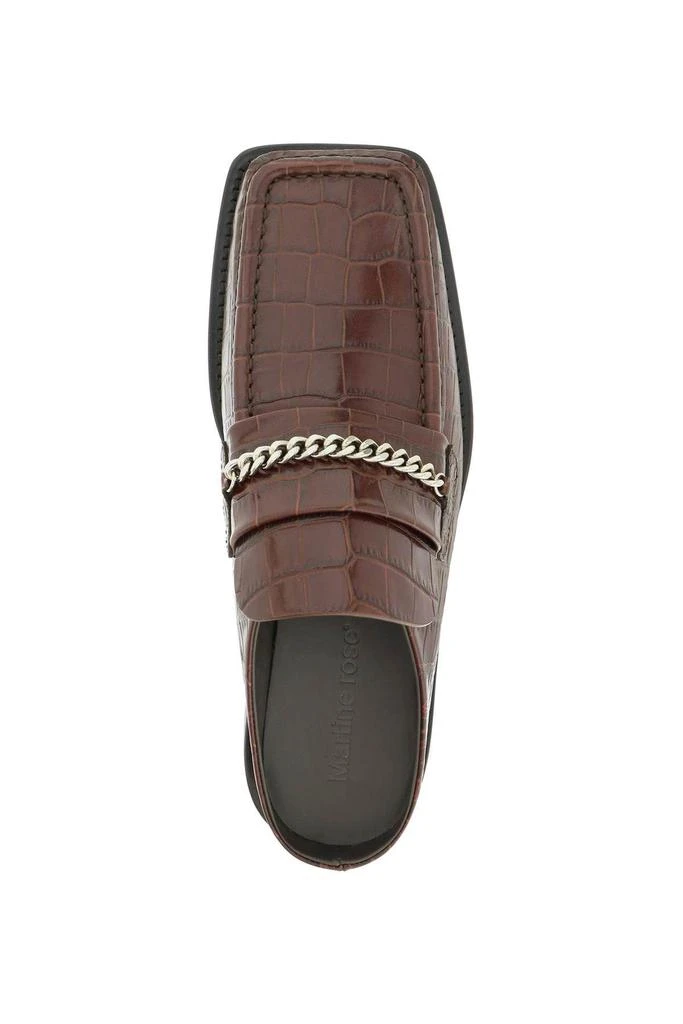 商品Martine Rose|CROCO-EMBOSSED LEATHER LOAFERS MULES,价格¥2434,第3张图片详细描述