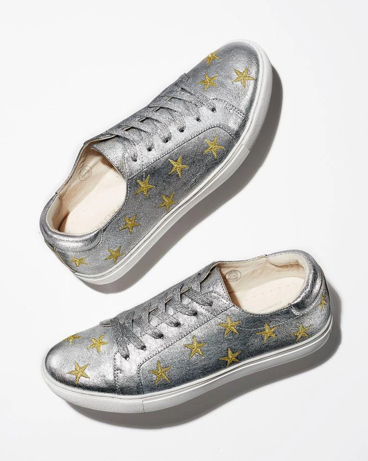 Kam Star Metallic Leather Lace Up Sneakers - 100% Exclusive  商品