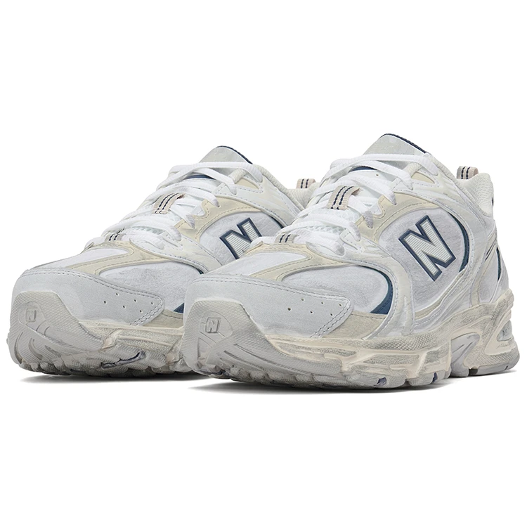 商品[国内直发] New Balance|NB 530 织物网布 春季 轻便 时尚 减震耐磨轻便透气 低帮 生活休闲鞋 男女同款 白灰色,价格¥587,第4张图片详细描述