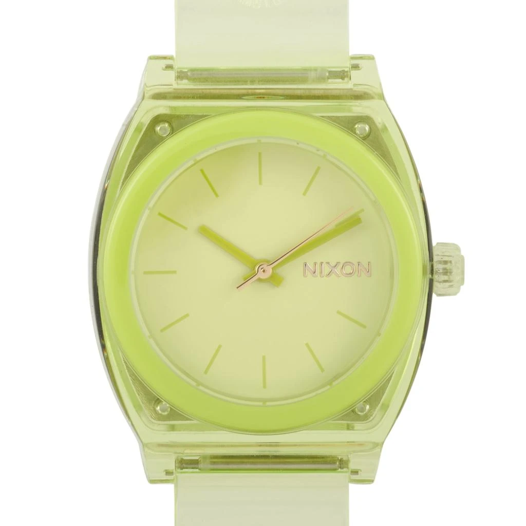 商品Nixon|Nixon Time Teller P 40mm Transparent Lime Polycarbonate Watch A1215-536-00,价格¥386,第1张图片
