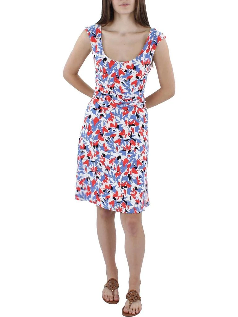商品Ralph Lauren|Womens Jersey Printed Fit & Flare Dress,价格¥270-¥398,第1张图片