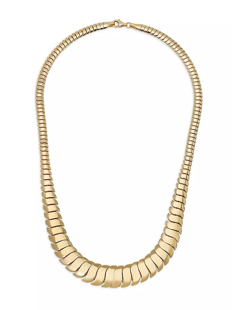 商品Shylee Rose Jewelry|14K Yellow Gold Wide Cobra Necklace,价格¥23869,第1张图片
