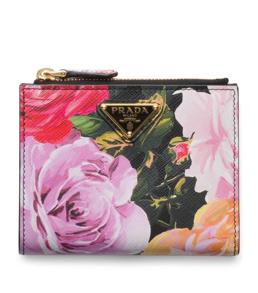長財布 PRADA SAFFIANO ROSE PRINTED WALLET SAFFIANO（PRADA） プラダ 長財布 サフィアーノ レザー ピンク
