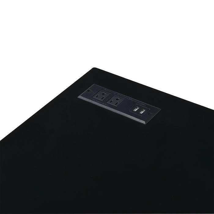 商品Sparrow & Wren|Union Black and Brass Writing Desk with USB Ports,价格¥3516,第5张图片详细描述