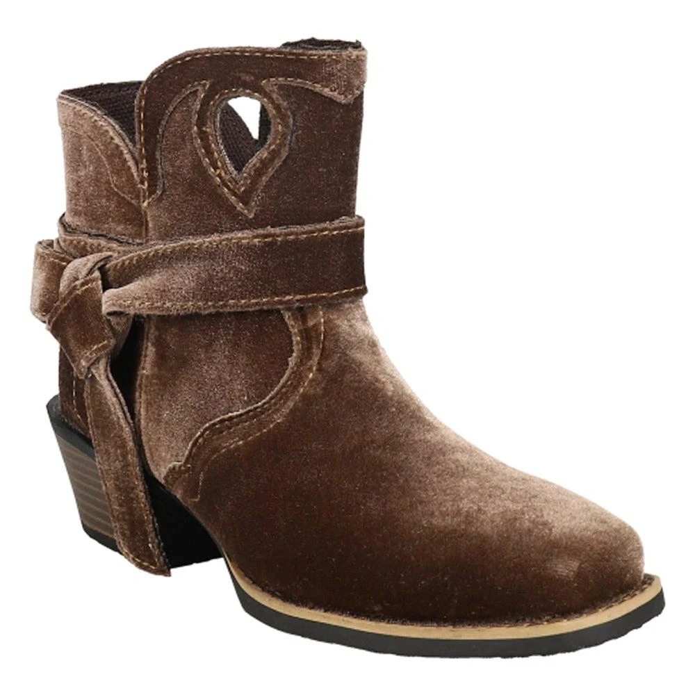 商品Justin Boots|Elana Velvet Square Toe Boots,价格¥227,第2张图片详细描述