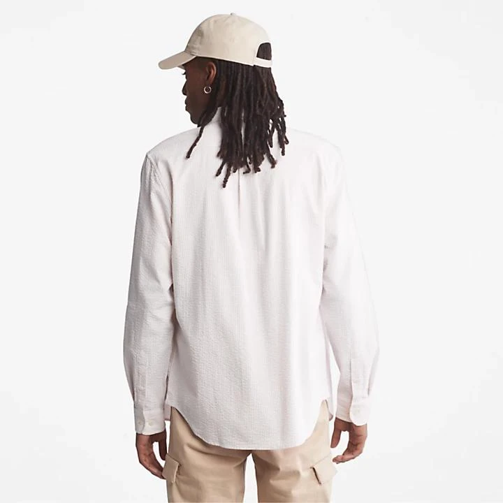 商品Timberland|Striped Seersucker Shirt for Men in Light Pink,价格¥417,第2张图片详细描述