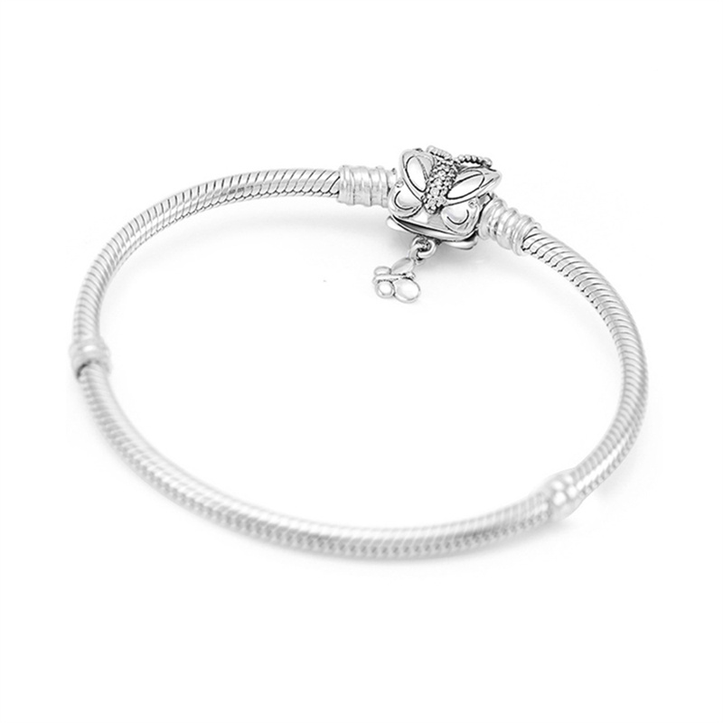 PANDORA 潘多拉 银色MOMENTS银手链,银蝶飞舞 597929CZ-18商品第1张图片规格展示