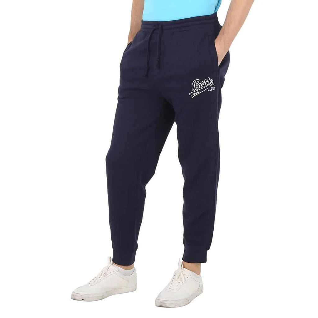 商品Hugo Boss|Hugo Boss Navy Exclusive Logo Cotton-Blend Track Pants, Size Small,价格¥588,第1张图片