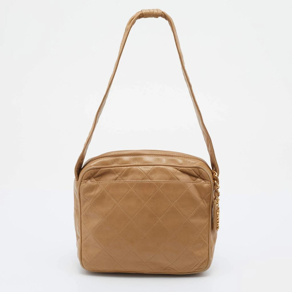 商品[二手商品] Chanel|Chanel Beige Quilted Leather Vintage Camera Bag,价格¥12086,第4张图片详细描述