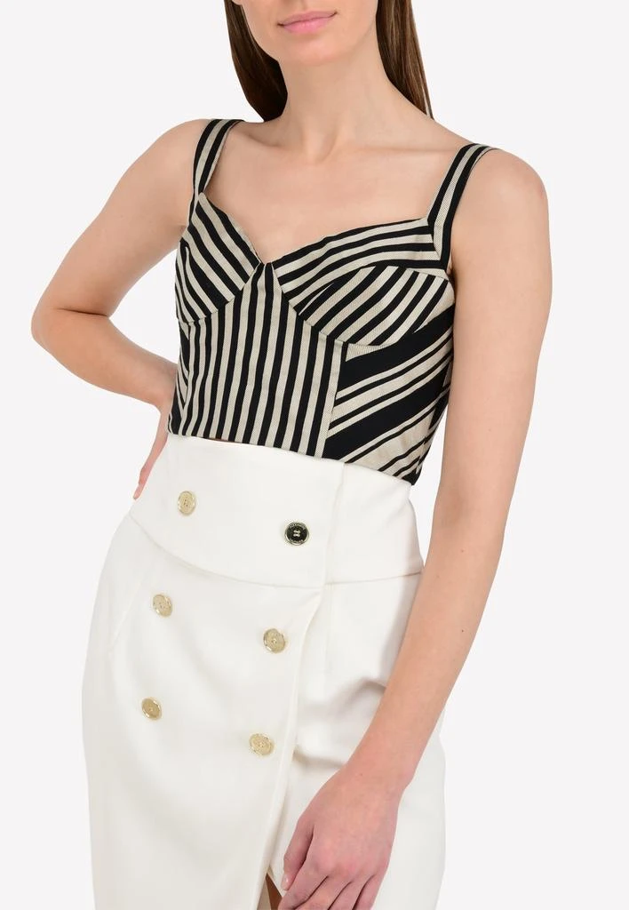 商品Bibhu Mohapatra|Striped Bustier,价格¥8772,第1张图片