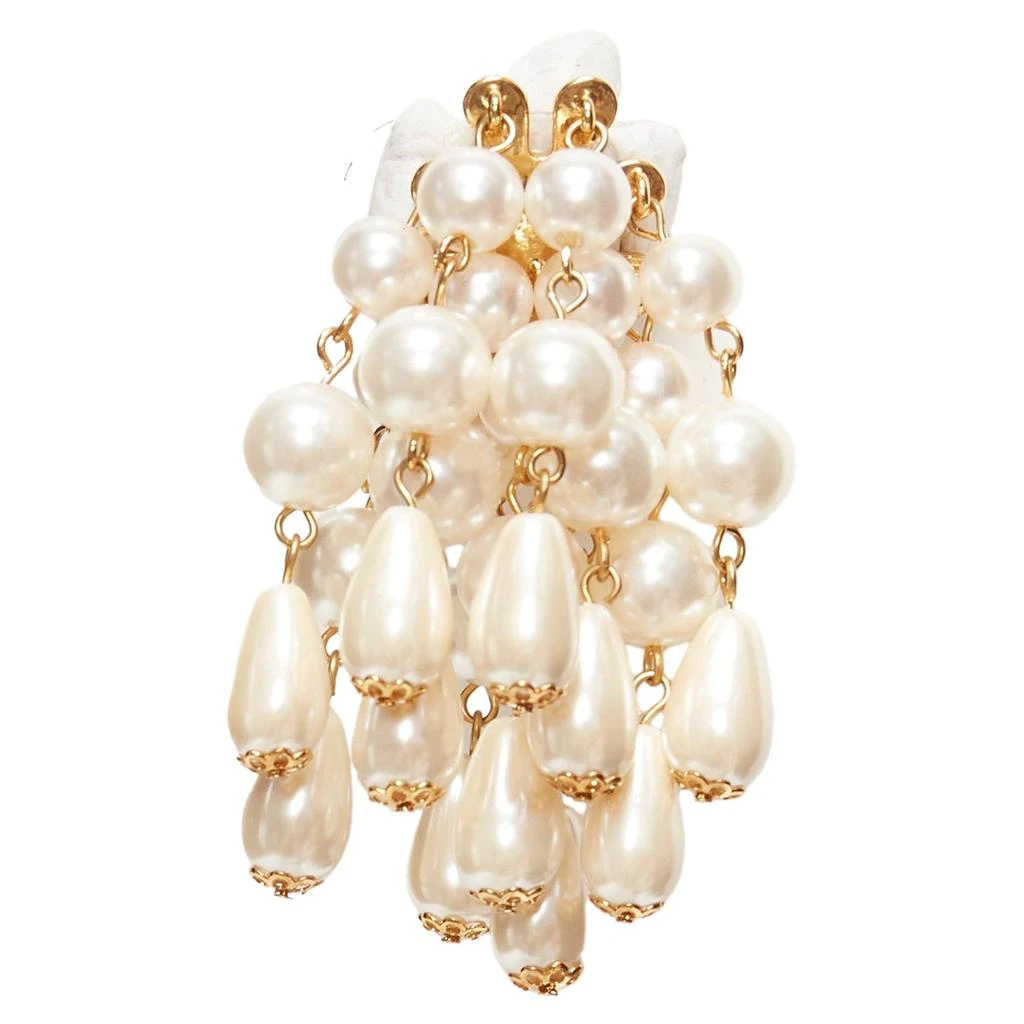 商品[二手商品] LELE SADOUGHI|Lele Sadoughi Faux Pearl Starburst Dangling Chandelier Pin Earrings,价格¥2682,第4张图片详细描述