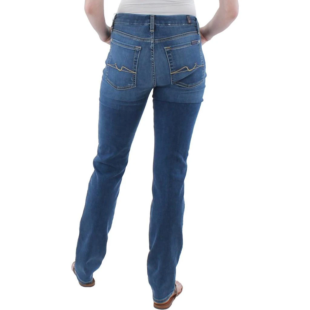 商品7 For All Mankind|7 For All Mankind Womens Kimmie Denim High Rise Straight Leg Jeans,价格¥128,第5张图片详细描述