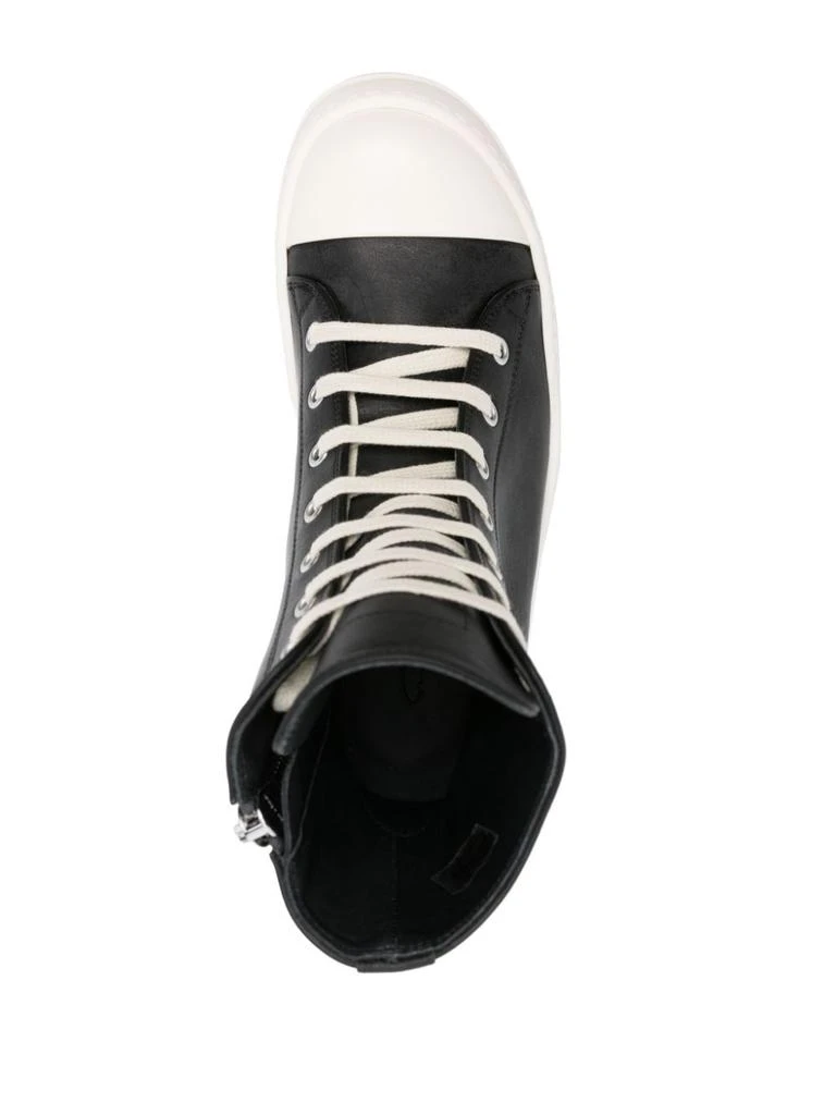 商品Rick Owens|RICK OWENS - Leather High-top Sneakers,价格¥7155,第1张图片