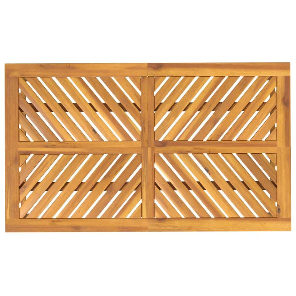 商品VidaXL|Patio Dining Table 59.1"x35.4"x29.1" Solid Wood Acacia,价格¥2896,第5张图片详细描述