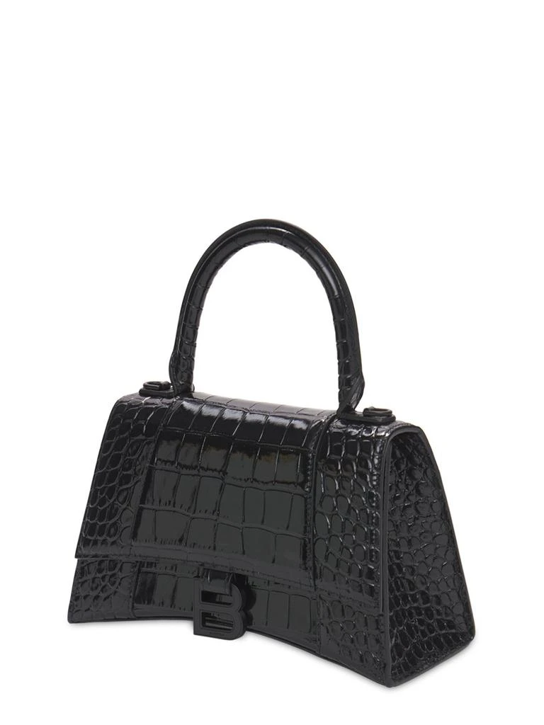 商品Balenciaga|S Hourglass Croc Embossed Leather Bag,价格¥23199,第2张图片详细描述