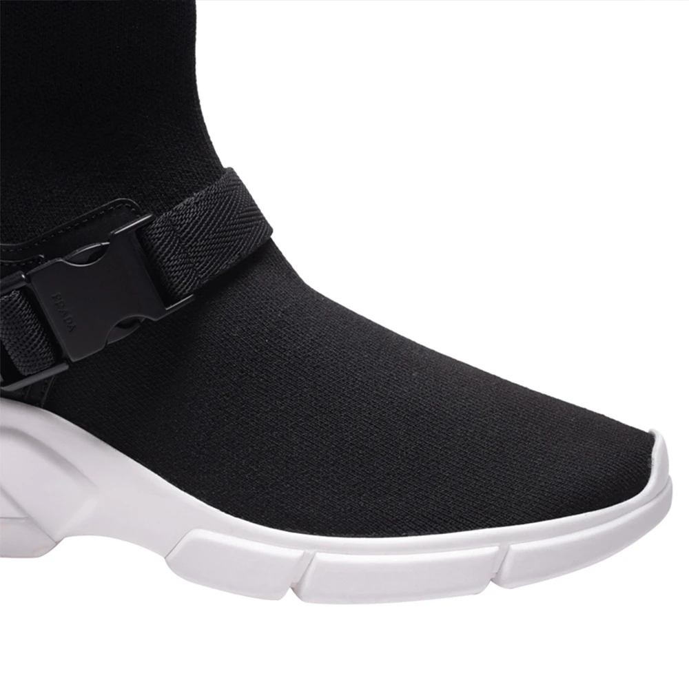 PRADA 女士黑色织物高帮运动鞋 1T942I-3KJO-F0967 商品