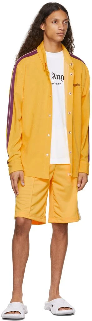 商品Palm Angels|Yellow & Purple Corduroy Track Shirt,价格¥1231,第4张图片详细描述