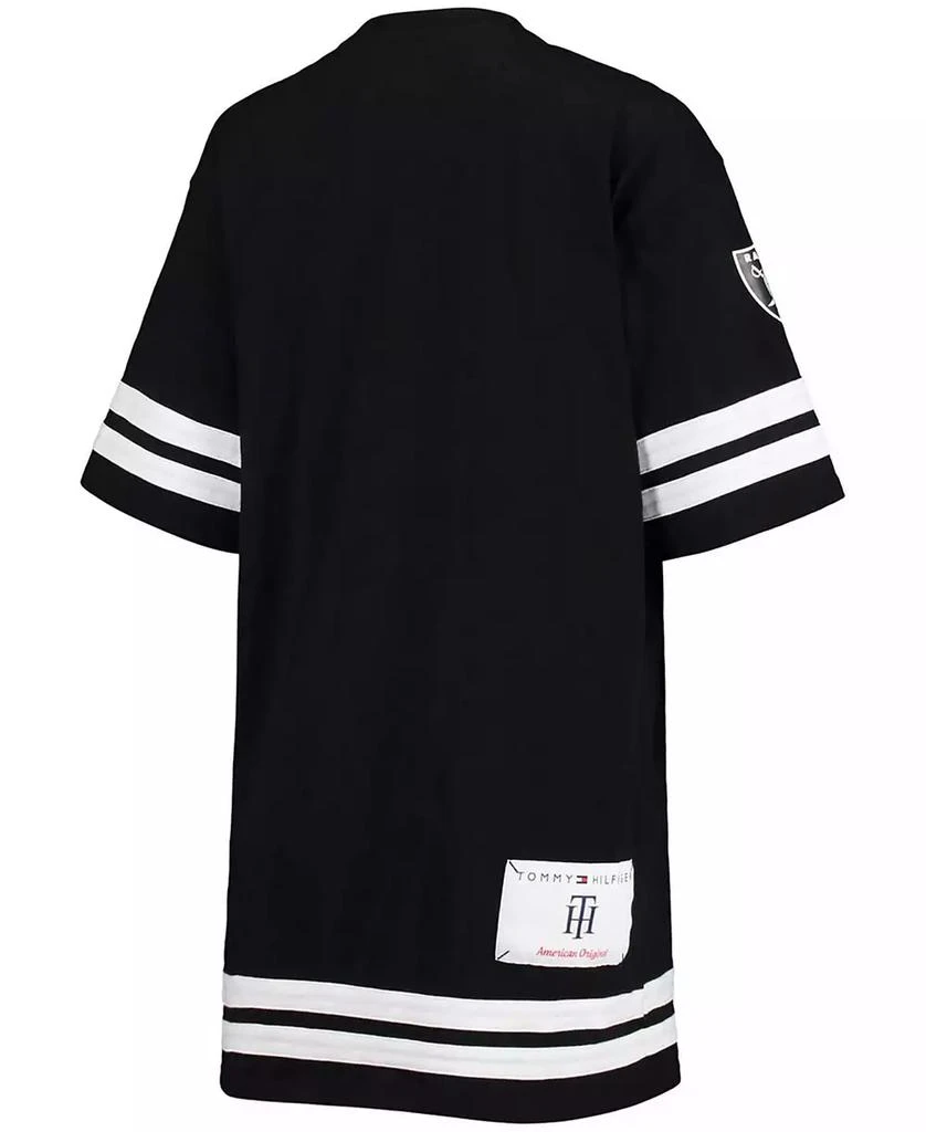 商品Tommy Hilfiger|Women's Black Las Vegas Raiders Clair Half-Sleeve Dress,价格¥463,第3张图片详细描述