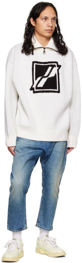 White Turtleneck Sweater商品第4张图片规格展示