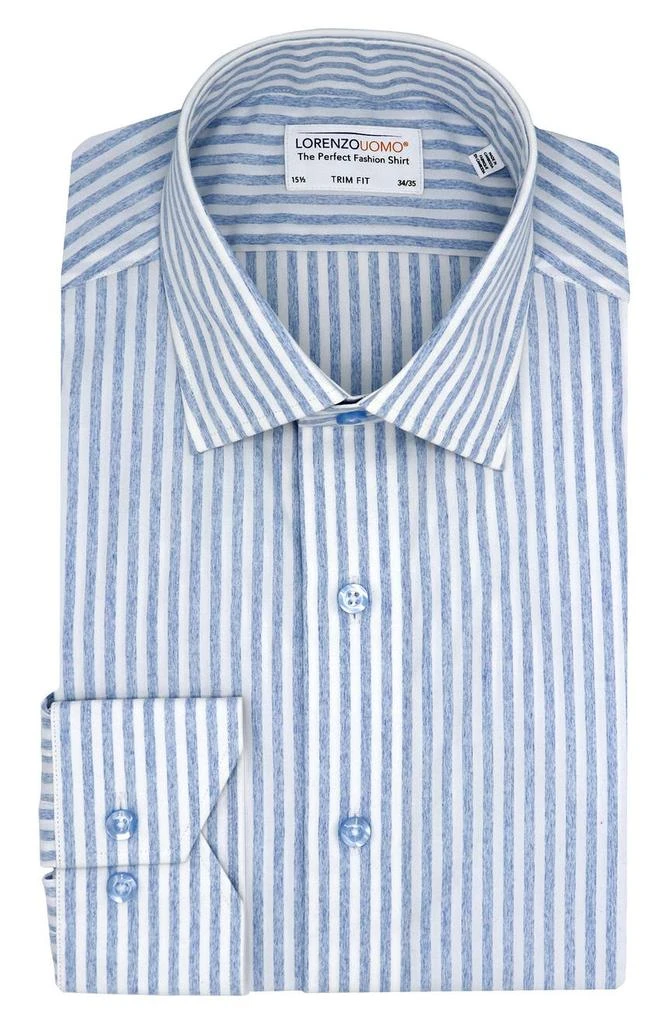 商品Lorenzo Uomo|Vertical Stripe Trim Fit Dress Shirt,价格¥378,第1张图片