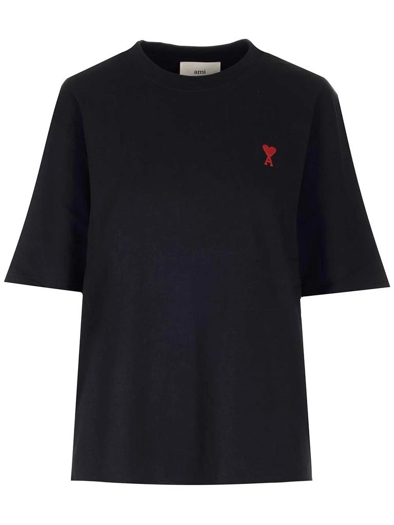 商品AMI|AMI Paris Ami de Coeur Logo Embroidered Crewneck T-Shirt,价格¥1236,第1张图片