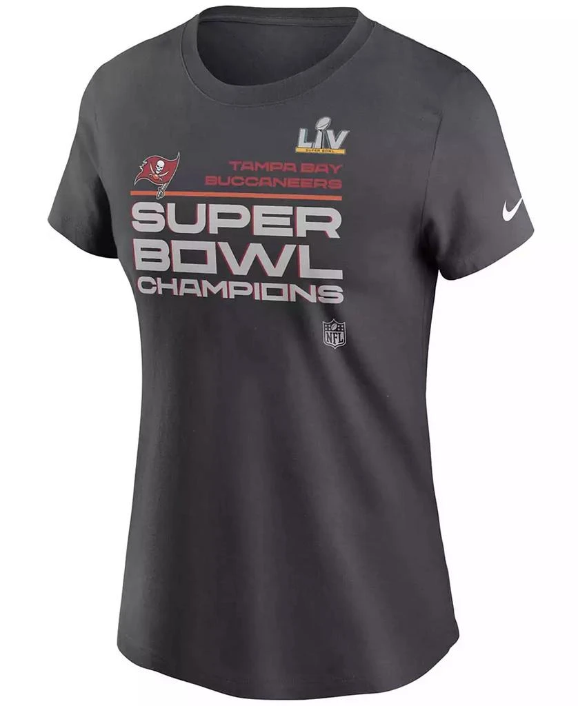商品NIKE|Women's Anthracite Tampa Bay Buccaneers Super Bowl LV Champions Locker Room Trophy Collection T-shirt,价格¥208,第2张图片详细描述