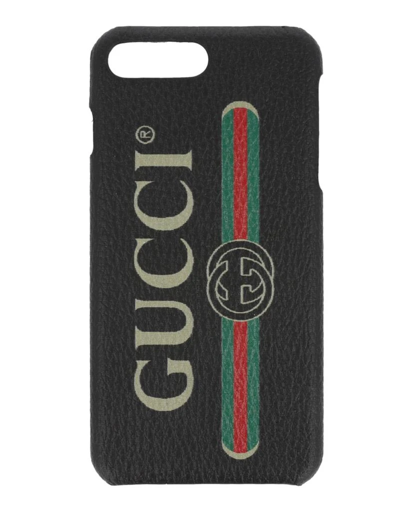 商品Gucci|Printed Logo Leather iPhone 8 Plus Case,价格¥451,第1张图片