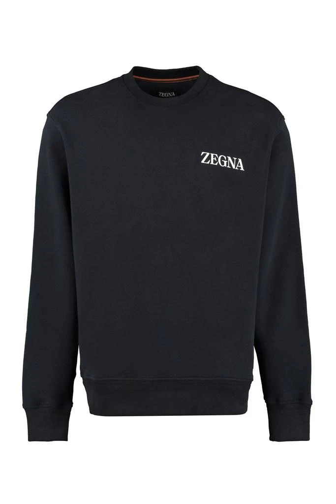 商品Zegna|Ermenegildo Zegna Logo Printed Crewneck Jumper,价格¥2243,第1张图片