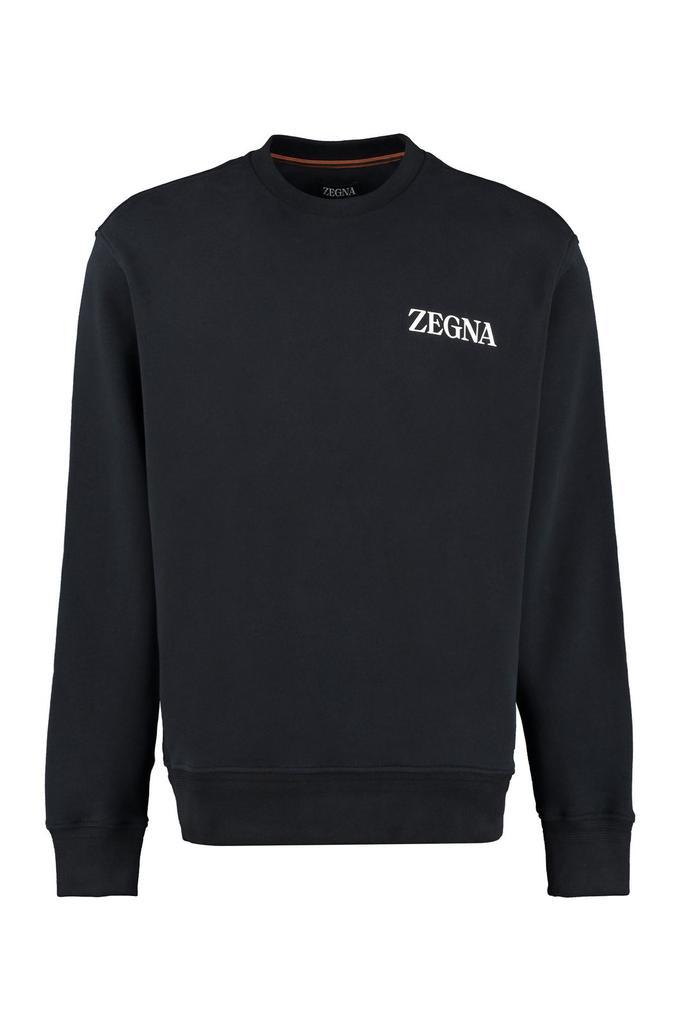 商品Zegna|Ermenegildo Zegna Logo Printed Crewneck Jumper,价格¥3113,第1张图片