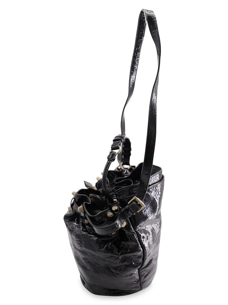 商品[二手商品] Alexander Wang|Alexander Wang Diego Bucket Bag In Black Patent Leather,价格¥1421,第3张图片详细描述