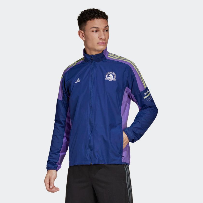 商品Adidas|Men's adidas Boston Marathon 2022 Celebration Jacket,价格¥443,第4张图片详细描述